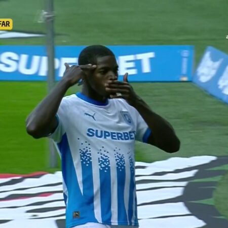 PrimaSport » Univ. Craiova – Farul » Primul gol al meciului înscris de Steven Nsimba