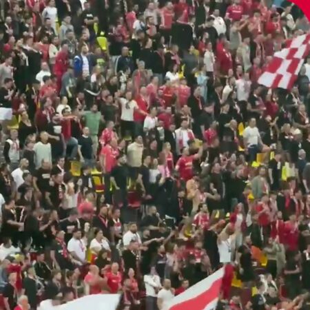 Dinamo – Farul: Explozie de bucurie în galeria „câinilor” după ce Milanov a marcat primul gol