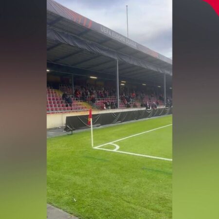 Go Ahead Eagles vs. FCSB » Fotografii de la stadionul „De Adelaarshorst” înaintea confruntării din Europa League