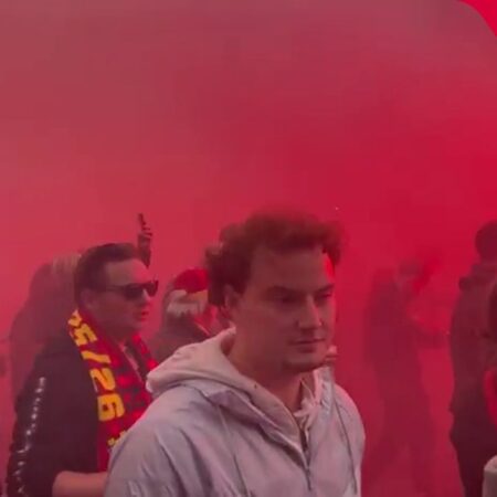 Go Ahead Eagles vs. FCSB » Suporterii olandezi se îndreaptă spre stadionul De Adelaarshorst în procesiune