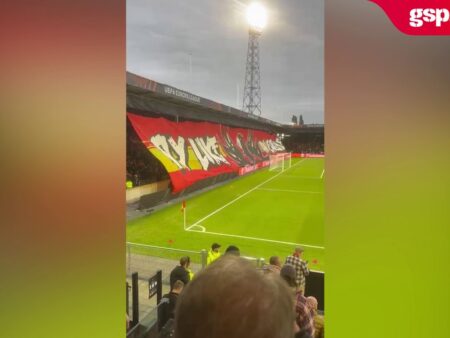 Go Ahead Eagles vs. FCSB » Scenografia dezvoltată de suporterii olandezi