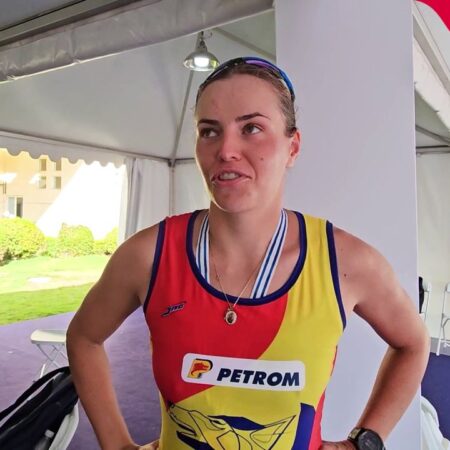 Magdalena Rusu, după ce a câștigat titlul de campioană mondială la canotaj