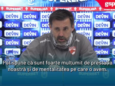 Univ. Craiova vs. Dinamo 2-2 » Antrenorul dinamoviștilor mulțumit de jucători: „Și-au îndeplinit obligațiile” + Comentarii despre incidentele de la final