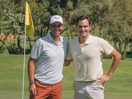 Roger Federer și Rafael Nadal, pe terenul de golf pentru un mesaj deosebit