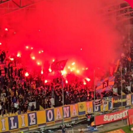 Petrolul vs. Rapid » Torțele s-au aprins în Peluza ,,Ilie Oană”
