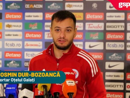 Portarul Oțelului, Dur-Bozoancă, a clarificat faza penalty-ului: „Din păcate, Cisotti a fost mai iute și l-am agățat”