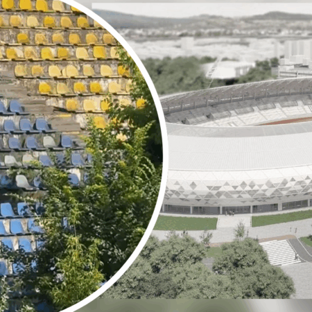 „Anunțăm cu entuziasm că facem un nou pas spre construirea unui nou stadion” + „Vechea arenă a orașului este o ruină de peste 10 ani”
