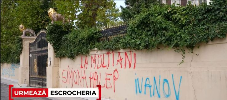 Palatul lui Gigi Becali a fost vandalizat