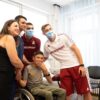 Rapidiștii au adus bucurie pe fețele copiilor internați la Spitalul „Marie Curie” din București