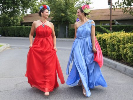 Fetele de aur Simona Radiș și Ancuța Bodnar, fermecătoare pe podiumul de modă: „Ca niște prințese!”