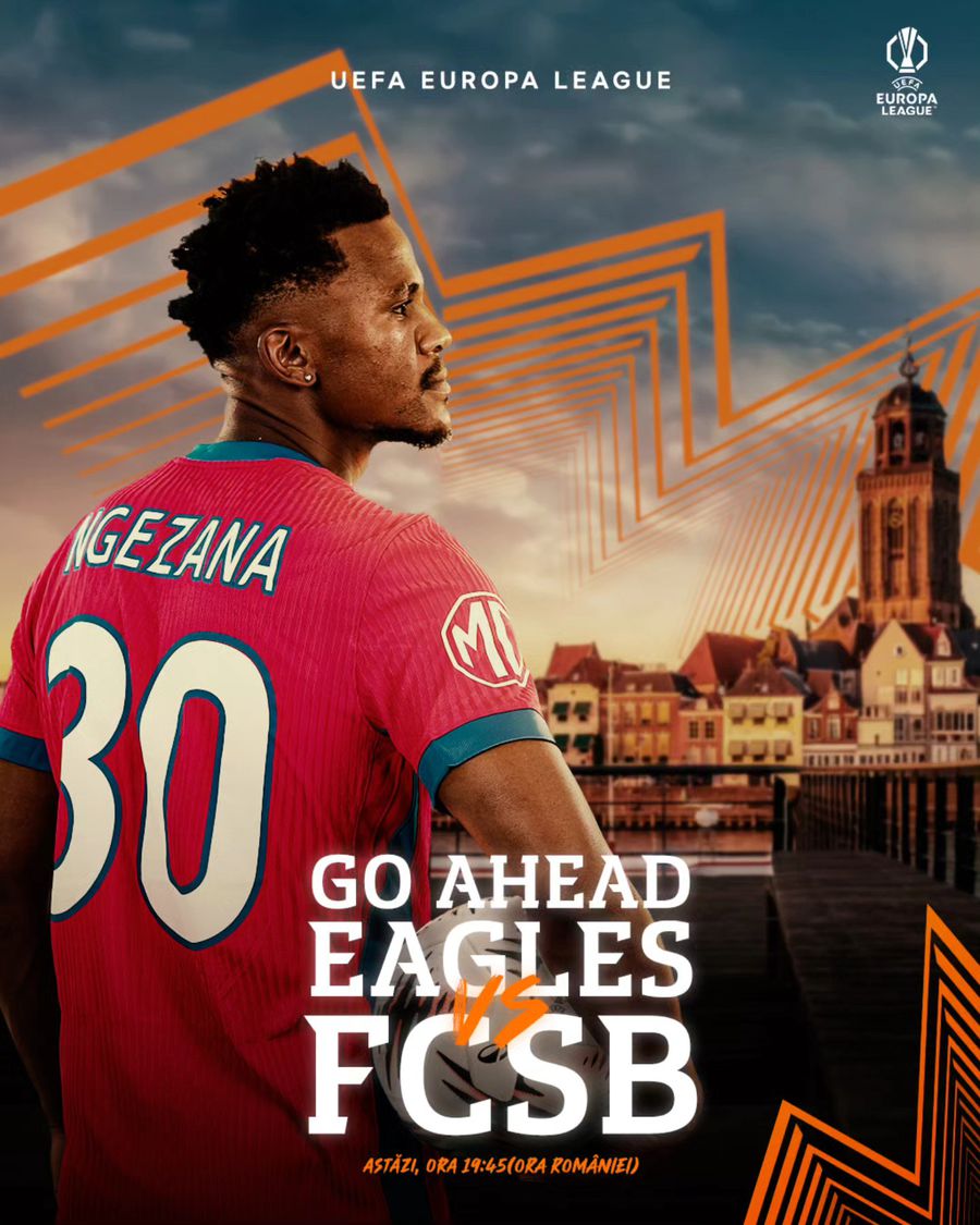 FCSB, anunț pentru suporteri înainte de meciul cu Go Ahead Eagles