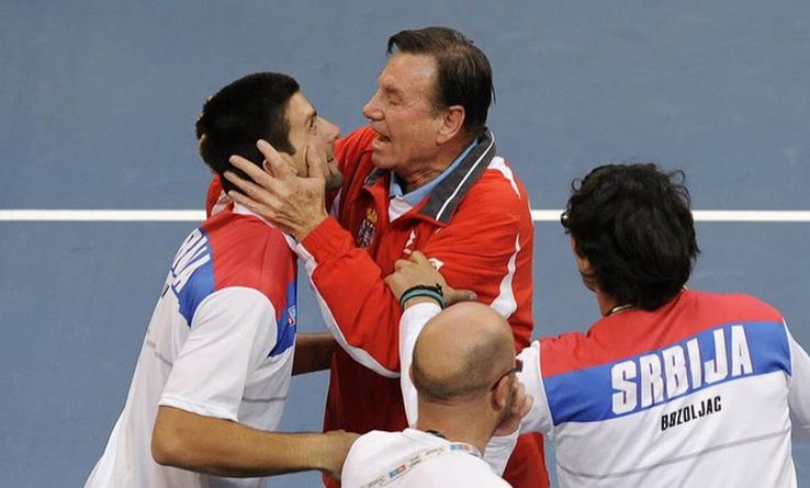 Novak Djokovic și Nikola Pilic