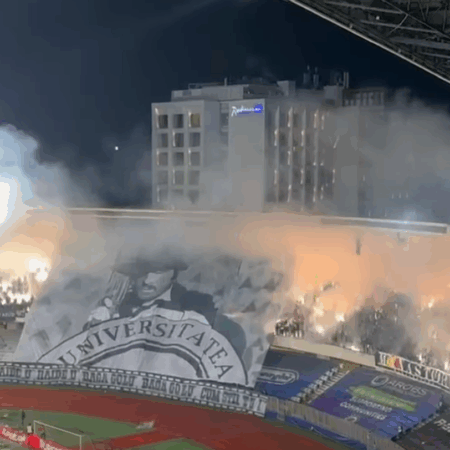 Invitat special și coregrafie inspirată de „Mărgelatu” la derby-ul U Cluj