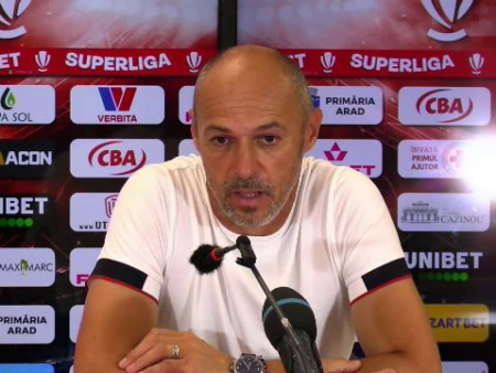Reacția lui Bogdan Andone după thriller-ul de la Arad, UTA – FC Argeș 3-3: „Jucătorul meu a plâns în vestiar”