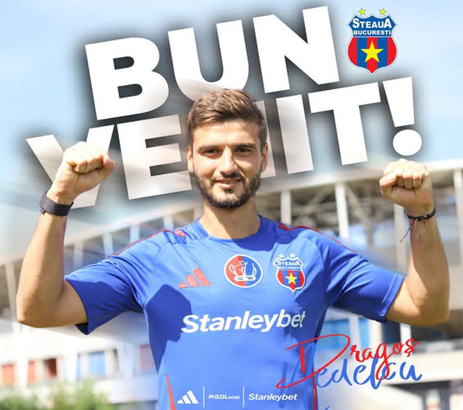 Dragoș Nedelcu, prezentat la Steaua / Foto: Facebook Fostul jucător de la FCSB, prezentat oficial la Steaua: „Bun venit!”