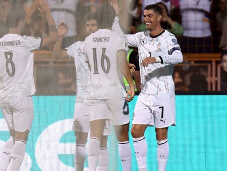 Coincidență ciudată la primul gol marcat de Cristiano Ronaldo în meciul cu Armenia! ”Torpila” prin care a realizat ”dubla”