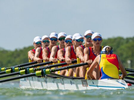 Barca feminină de 8+1 a României, medalie de ARGINT la Campionatul Mondial de Canotaj de la Shanghai