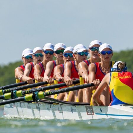 Barca feminină de 8+1 a României, medalie de ARGINT la Campionatul Mondial de Canotaj de la Shanghai