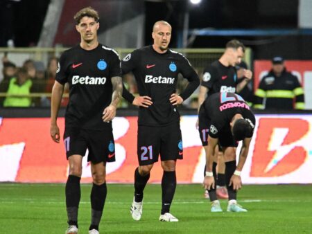 FCSB, în picaj! Ce poziție ocupă campioana României după eşecul cu Botoșani
