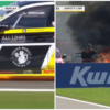 Clipe de coșmar pentru fratele lui Lewis Hamilton! Mașina a ars în timpul cursei de la Silverstone