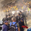Scandal imens! Ultrașii au pătruns pe teren la România – Ungaria și s-au confruntat cu jandarmii! Meciul, suspendat timp de 45 de minute