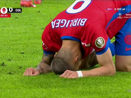 Daniel Bîrligea, ocazie ratată incredibilă în FCSB – Oțelul!