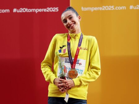 Ștefania Uță, câștigătoarea medalei de aur la 400 m garduri U20, propusă pentru un premiu de Federația Europeană de Atletism.