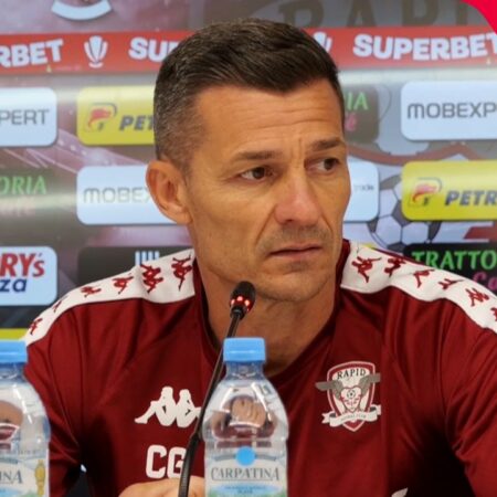 Antrenorul Rapidului, Constantin Gâlcă, anticipează confruntarea cu Farul: „Trebuie să disputăm un meci perfect” + Ce jucători sunt indisponibili