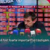 Zeljko Kopic, antrenorul lui Dinamo, își exprimă concluziile după victoria echipei sale împotriva Unirii Slobozia, scor 1-0.