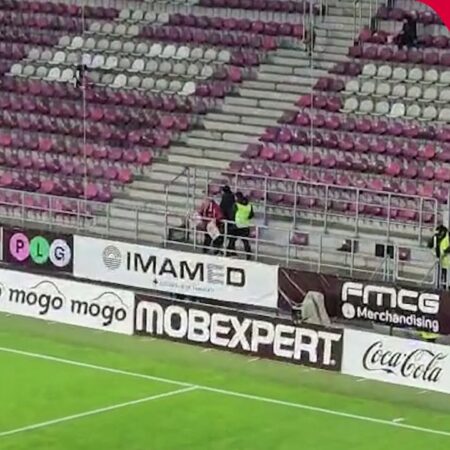 Rapid – Farul. Atmosfera din Giulești cu o oră și jumătate înainte de startul meciului. Cum arată terenul