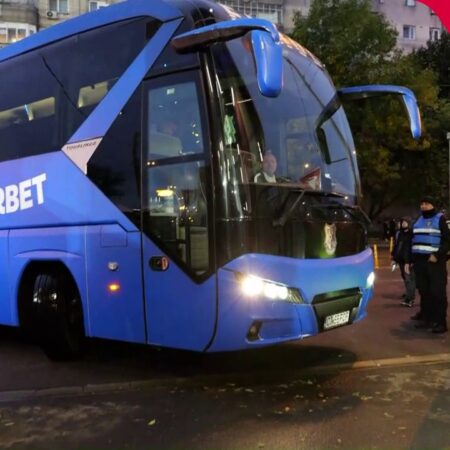 Autocarul echipei Farul a sosit în Giulești