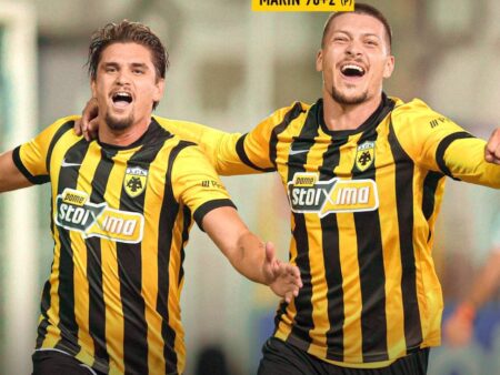 Impact imediat! Răzvan Marin, gol DECISIV în prelungiri pentru AEK în Grecia