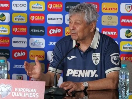 Mircea Lucescu, în cadrul conferinței de presă premergătoare meciului cu România