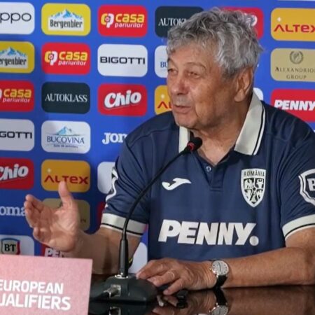 Mircea Lucescu, în cadrul conferinței de presă premergătoare meciului cu România