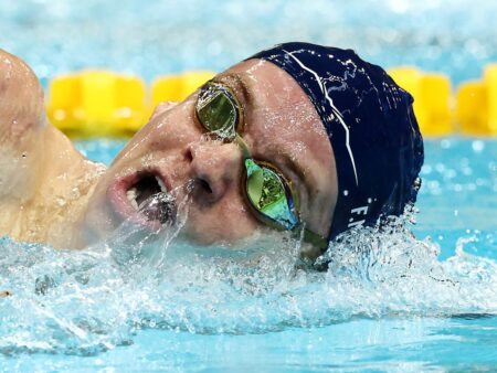 Leon Marchand, primul sub linie în proba de 200 m liber; Luke Hobson, calificat cu cel mai bun timp în finala de la Carmel.
