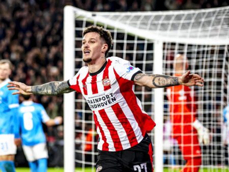 Dennis Man a făcut istorie la PSV în Liga Campionilor! » Ce record a egalat cu primul său gol în poarta lui Napoli