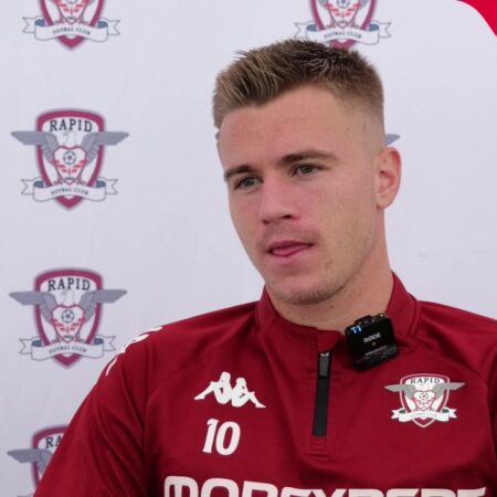 Claudiu Petrila, mijlocașul Rapidului: „Aș împărtăși o bere cu Messi, el este cel mai mare jucător din istorie!”