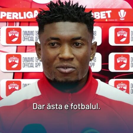 Înainte de meciul Argeș – Dinamo, Boateng recunoaște: „Ne-am simțit foarte rău, dezamăgiți”