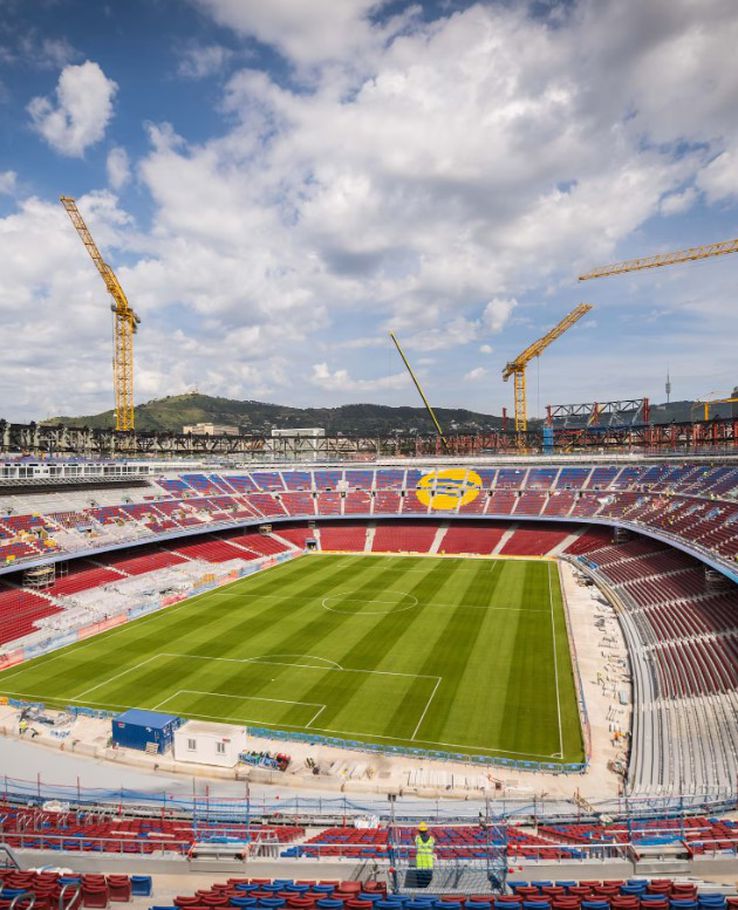 Stadiul actual al lucrărilor de reconstrucție ale Spotify Camp Nou
