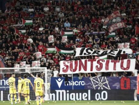 Noi proteste împotriva Israelului: fanii întrerup jocul la Pamplona » Pep Guardiola: „Opriți genocidul din Gaza!”