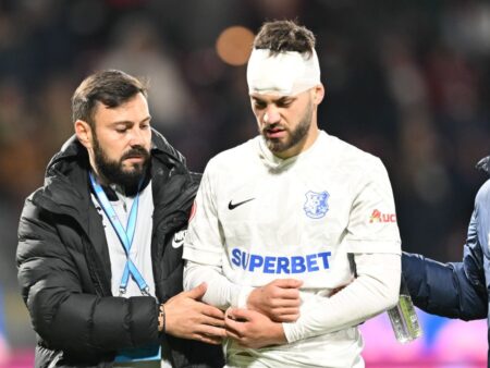 „Moment critic pentru fotbalistul Farului: a ieșit cu capul spart și clavicula fisurată de pe teren – „Mâine va fi operat!””