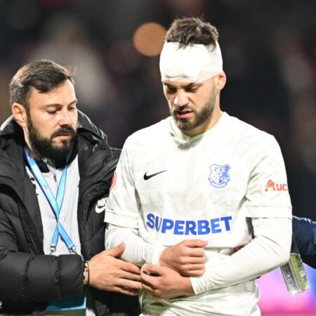 „Moment critic pentru fotbalistul Farului: a ieșit cu capul spart și clavicula fisurată de pe teren – „Mâine va fi operat!””