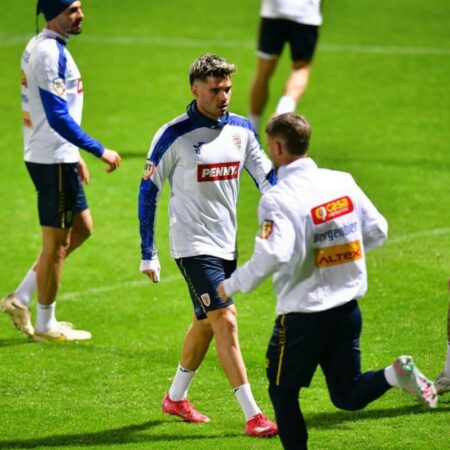 „Tricolorii” lui Mircea Lucescu au efectuat antrenamentul oficial înaintea meciului cu România