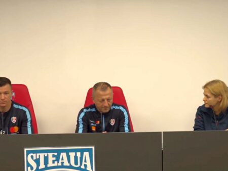Moment derutant în conferința de presă înainte de România