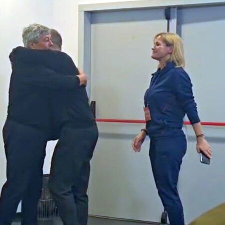 Selecționerul Moldovei s-a întâlnit cu Mircea Lucescu: „Bravo, foarte buni, mult succes!”