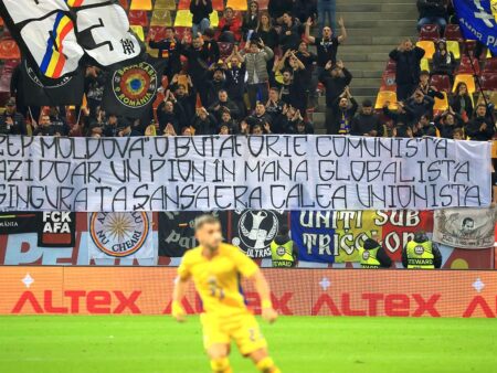 Mesaje puternice pe Arena Națională, în România