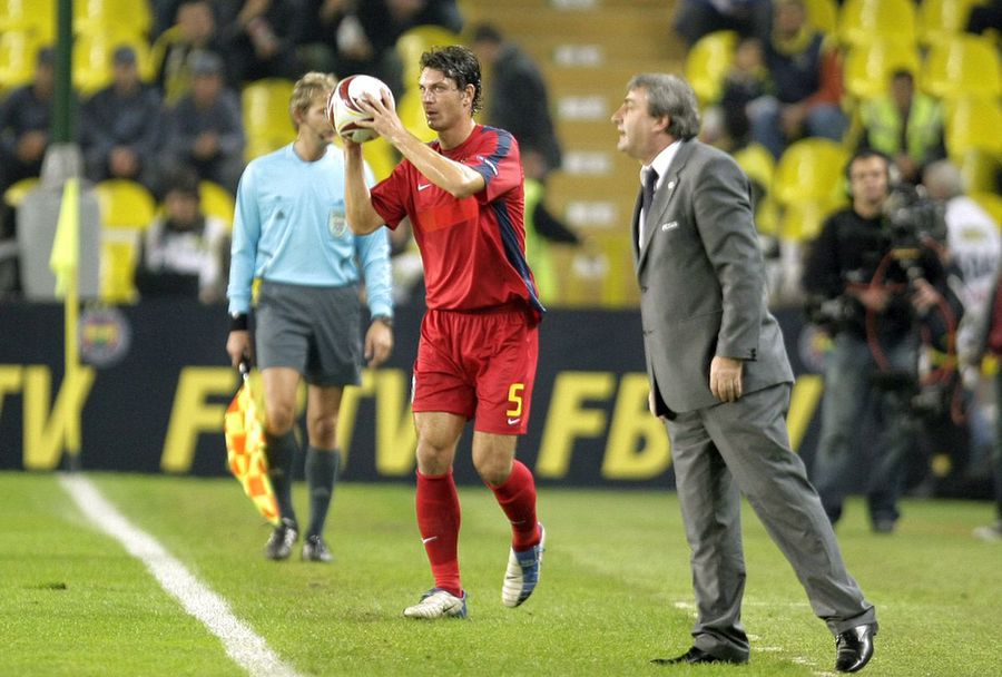 Ionuț Rada, în tricoul FCSB, în Europa League/ foto: Arhivă GSP A văzut FCSB în primele 13 etape de Superliga și a tras concluzia: „E clar!”