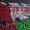 Scenografie pro-Palestina la meciul din Liga Campionilor: „Stop genocidului”