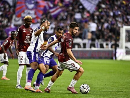 Atacantul cu 37 de minute jucate la Petrolul Ploiești, în al patrulea meci ca titular în Ligue 1 în acest sezon!