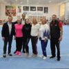 Nadia Comăneci și Sabrina Voinea înainte de plecarea la Campionatele Mondiale din Indonezia